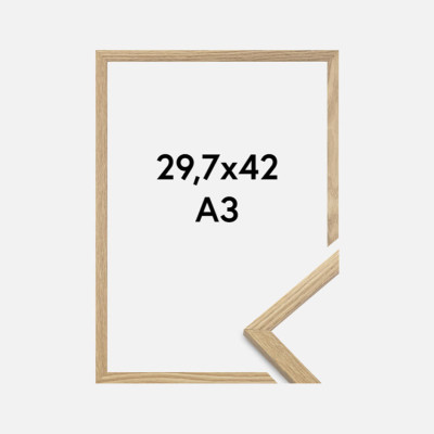 CADRE EN BOIS COULEUR CHÊNE 29,7X42 CM (A3) BLACKPEUF CADRE EN BOIS COULEUR CHÊNE 29,7X42 CM (A3) BLACKPEUF