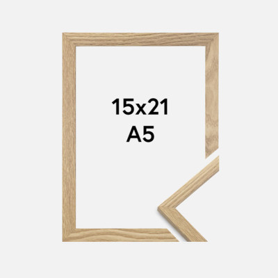 OAK-COLORED WOODEN FRAME 15X21 CM (A5) BLACKPEUF OAK-COLORED WOODEN FRAME 15X21 CM (A5) BLACKPEUF