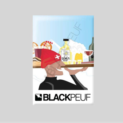 Magnet souvenir de montagne avec les illustrations BLACKPEUF Magnet souvenir de montagne avec les illustrations BLACKPEUF