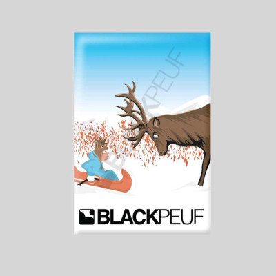 Magnet souvenir de montagne avec les illustrations BLACKPEUF Magnet souvenir de montagne avec les illustrations BLACKPEUF