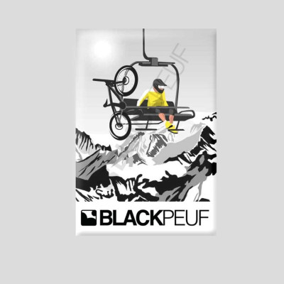 Magnet souvenir de montagne avec les illustrations BLACKPEUF Magnet souvenir de montagne avec les illustrations BLACKPEUF