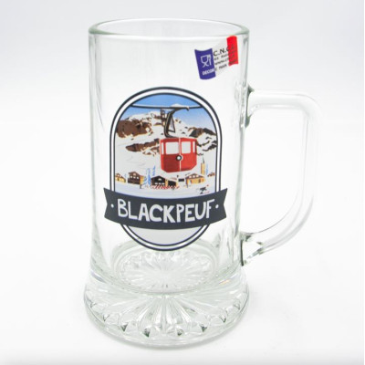 Chope à bière 50 CL - CENTRE STATION COULEUR BLACKPEUF Chope à bière 50 CL - CENTRE STATION COULEUR BLACKPEUF