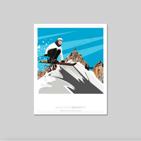 Cartes postales Polaroïd et Panoramique BLACKPEUF souvenir des alpes