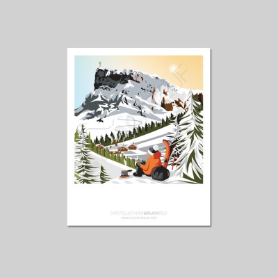 Cartes postales Polaroïd et Panoramique BLACKPEUF souvenir des alpes Cartes postales Polaroïd et Panoramique BLACKPEUF souvenir des alpes