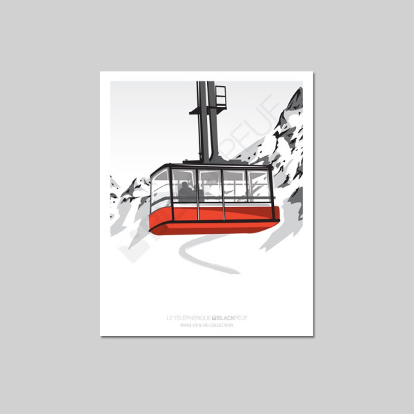 Cartes postales Polaroïd et Panoramique BLACKPEUF souvenir des alpes