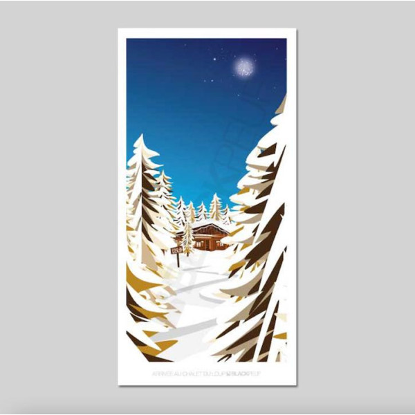 Cartes postales Polaroïd et Panoramique BLACKPEUF souvenir des alpes