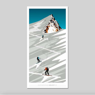 Cartes postales Polaroïd et Panoramique BLACKPEUF souvenir des alpes