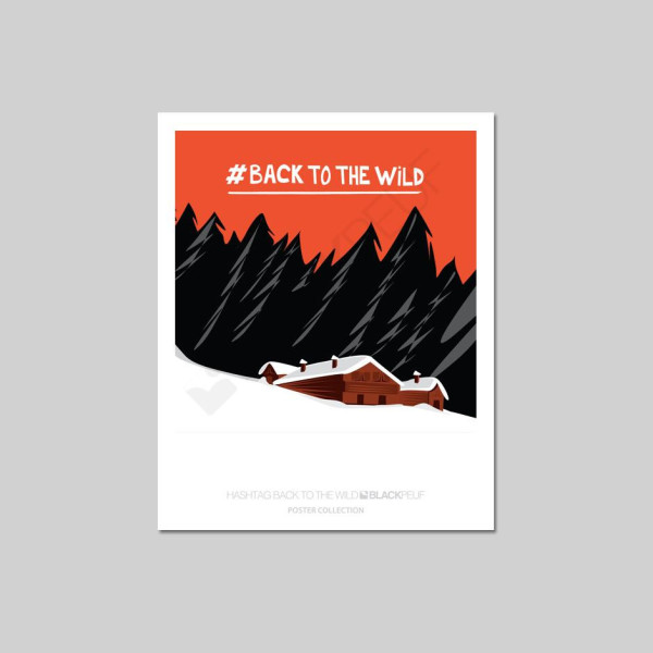 Cartes postales Polaroïd et Panoramique BLACKPEUF souvenir des alpes