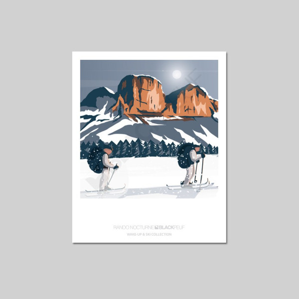 Cartes postales Polaroïd et Panoramique BLACKPEUF souvenir des alpes