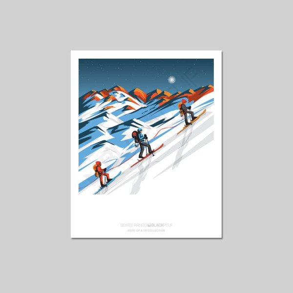 Cartes postales Polaroïd et Panoramique BLACKPEUF souvenir des alpes