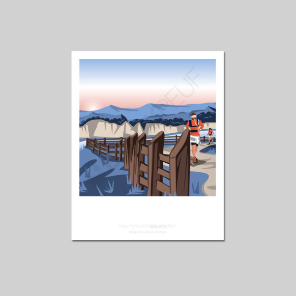 Cartes postales Polaroïd et Panoramique BLACKPEUF souvenir des alpes
