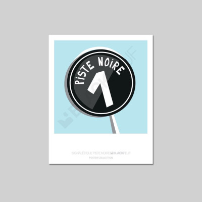 Cartes postales Polaroïd et Panoramique BLACKPEUF souvenir des alpes