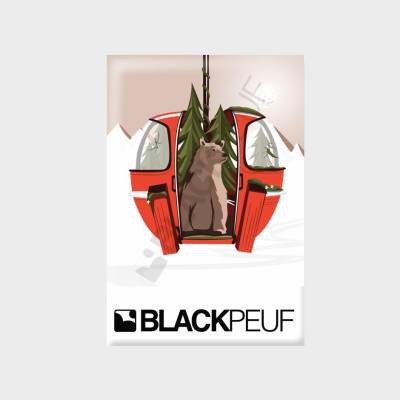 Magnet souvenir de montagne avec les illustrations BLACKPEUF Magnet souvenir de montagne avec les illustrations BLACKPEUF
