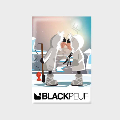 Magnet souvenir de montagne avec les illustrations BLACKPEUF Magnet souvenir de montagne avec les illustrations BLACKPEUF