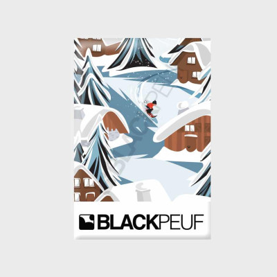 Magnet souvenir de montagne avec les illustrations BLACKPEUF Magnet souvenir de montagne avec les illustrations BLACKPEUF