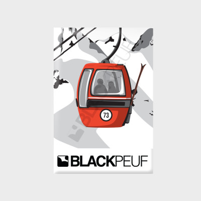 Magnet souvenir de montagne avec les illustrations BLACKPEUF Magnet souvenir de montagne avec les illustrations BLACKPEUF