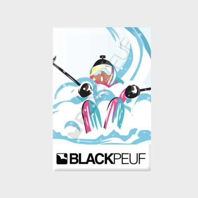 Magnet souvenir de montagne avec les illustrations BLACKPEUF Magnet souvenir de montagne avec les illustrations BLACKPEUF