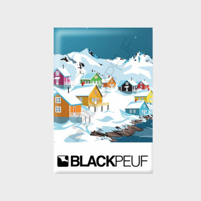 Magnet souvenir de montagne avec les illustrations BLACKPEUF Magnet souvenir de montagne avec les illustrations BLACKPEUF