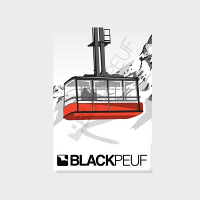 Magnet souvenir de montagne avec les illustrations BLACKPEUF Magnet souvenir de montagne avec les illustrations BLACKPEUF