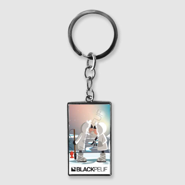 Porte clefs souvenir de montagne avec les illustrations blackpeuf