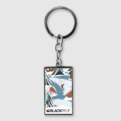 Porte clefs souvenir de montagne avec les illustrations blackpeuf Porte clefs souvenir de montagne avec les illustrations blackpeuf