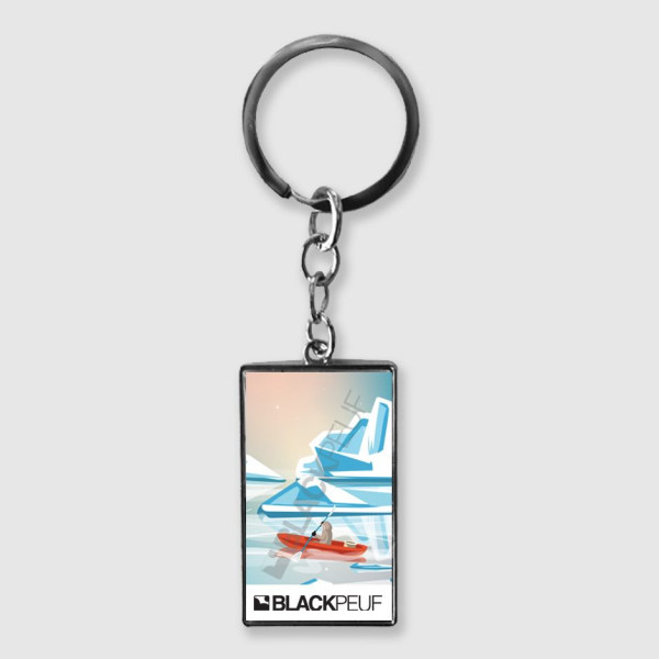 Porte clefs souvenir de montagne avec les illustrations blackpeuf