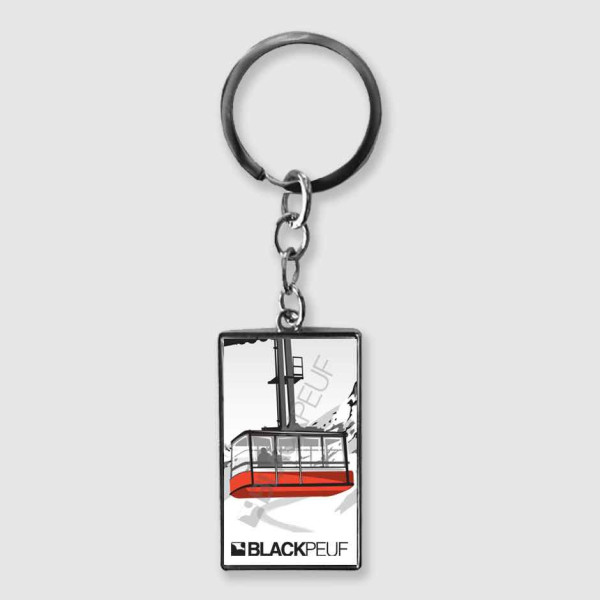 Porte clefs souvenir de montagne avec les illustrations blackpeuf