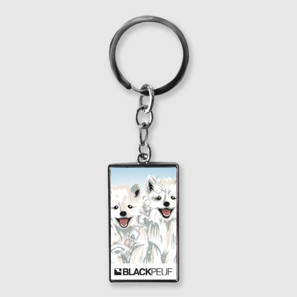 Porte clefs souvenir de montagne avec les illustrations blackpeuf