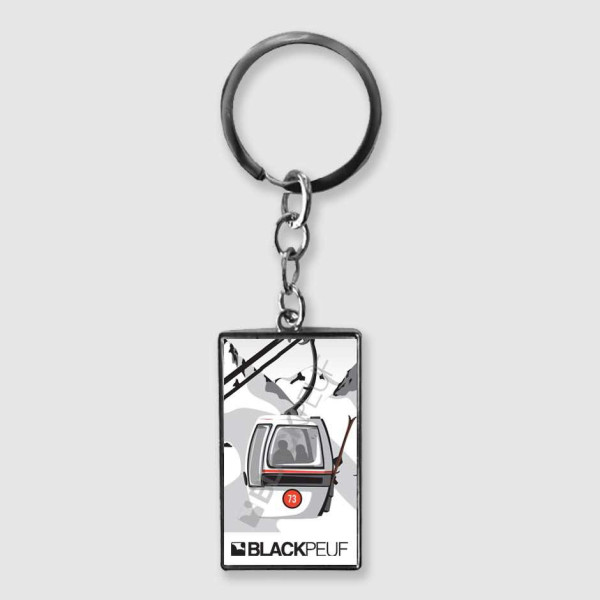 Porte clefs souvenir de montagne avec les illustrations blackpeuf