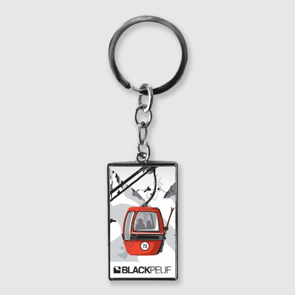 Porte clefs souvenir de montagne avec les illustrations blackpeuf