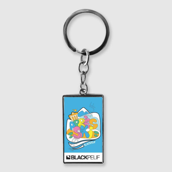 Porte clefs souvenir de montagne avec les illustrations blackpeuf