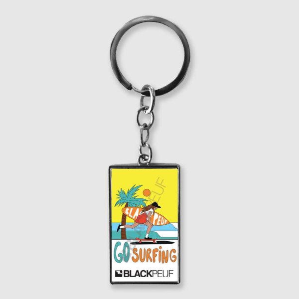 Porte clefs souvenir de montagne avec les illustrations blackpeuf