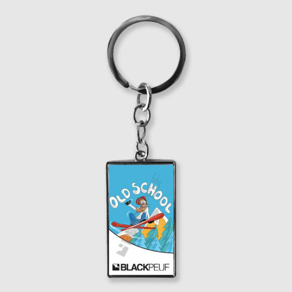 Porte clefs souvenir de montagne avec les illustrations blackpeuf