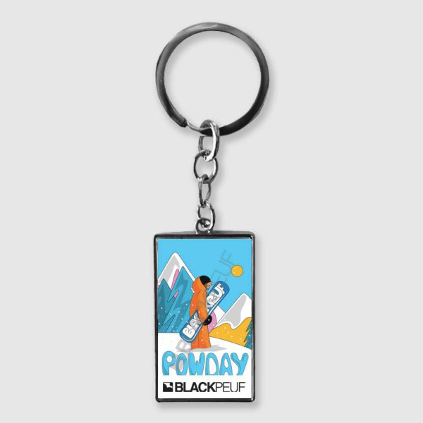 Porte clefs souvenir de montagne avec les illustrations blackpeuf
