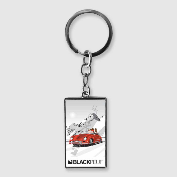 Porte clefs souvenir de montagne avec les illustrations blackpeuf