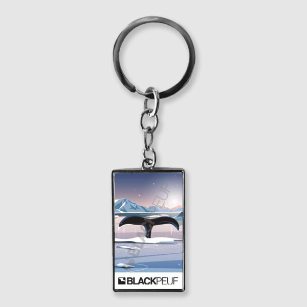 Porte clefs souvenir de montagne avec les illustrations blackpeuf