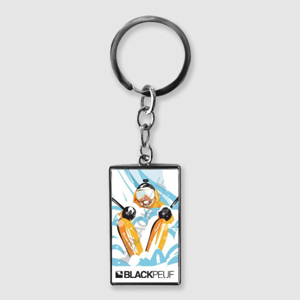 Porte clefs souvenir de montagne avec les illustrations blackpeuf