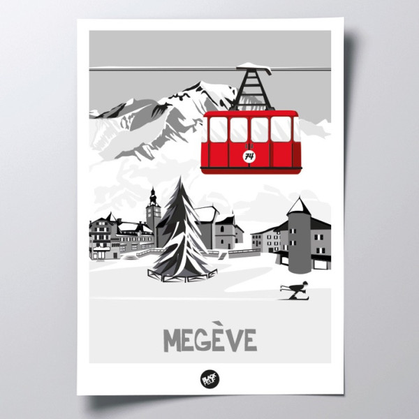 This BLACKPEUF poster offers a high-end and modern look with its vibra