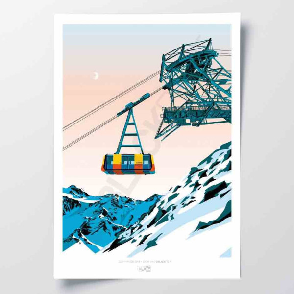 AFFICHE AMOUREUX DU MONT BLANC BLACKPEUF
