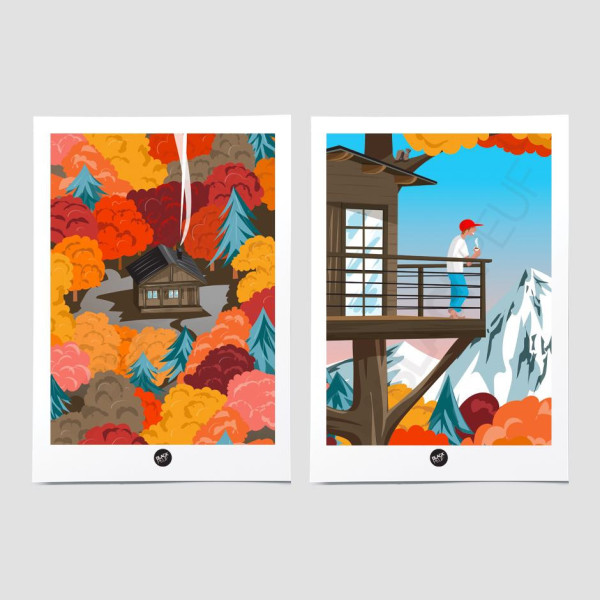 CONFEZIONE DUO POSTER TO THE WILD