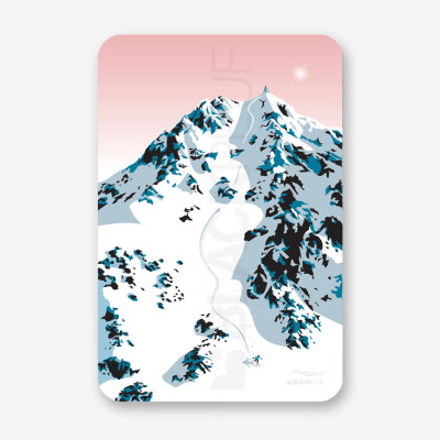 Tableau mural the queen of fwt Marion Haerty snowboard free ride en montagne blanche et rose pour la décoration. Tableau mural the queen of fwt Marion Haerty snowboard free ride en montagne blanche et rose pour la décoration.
