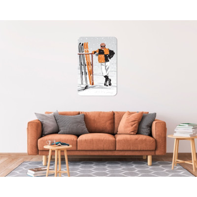Tableau mural jc dusse michel blanc humour star connu ski orange et noir pour la décoration. Tableau mural jc dusse michel blanc humour star connu ski orange et noir pour la décoration.