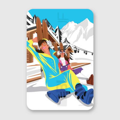 PITTURA EIGHTES APRÈS SKI 50CM x 33CM PITTURA EIGHTES APRÈS SKI 50CM x 33CM