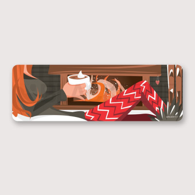 TABLEAU AU COIN DU FEU 50x15