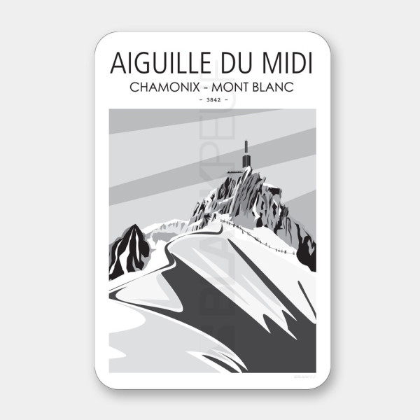 TABLEAU MONT AIGUILLE DU MIDI CHAMONIX