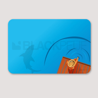 MALEREI RENCONTRE AVEC UN REQUIN 50CM x 33CM