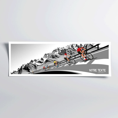 Poster da parete in bianco e nero con biciclette sulla strada, realizzato con filo indiano per decorare una festa in bicicletta. Poster da parete in bianco e nero con biciclette sulla strada, realizzato con filo indiano per decorare una festa in bicicletta.