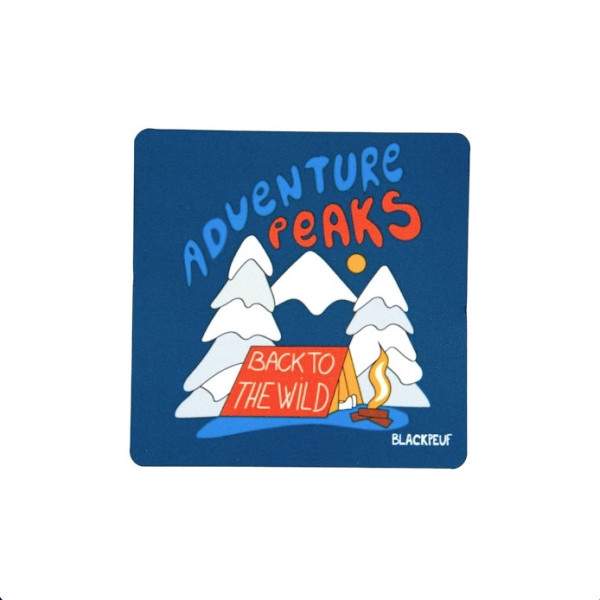 Autocollant sticker  BLACKPEUF souvenir chic des alpes