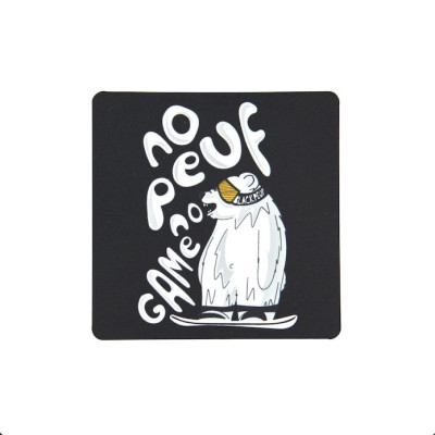 Autocollant sticker  BLACKPEUF souvenir chic des alpes