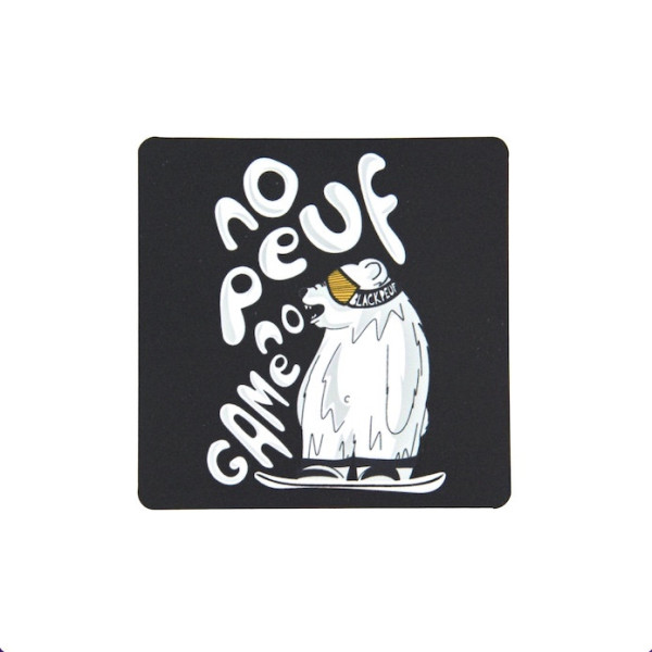 Autocollant sticker  BLACKPEUF souvenir chic des alpes